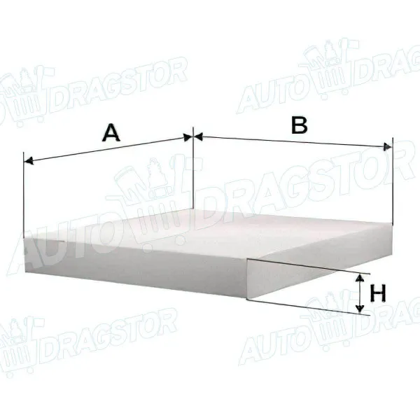 Filter kabine sa aktivnim ugljem ROVER/MG, VOLKSWAGEN 