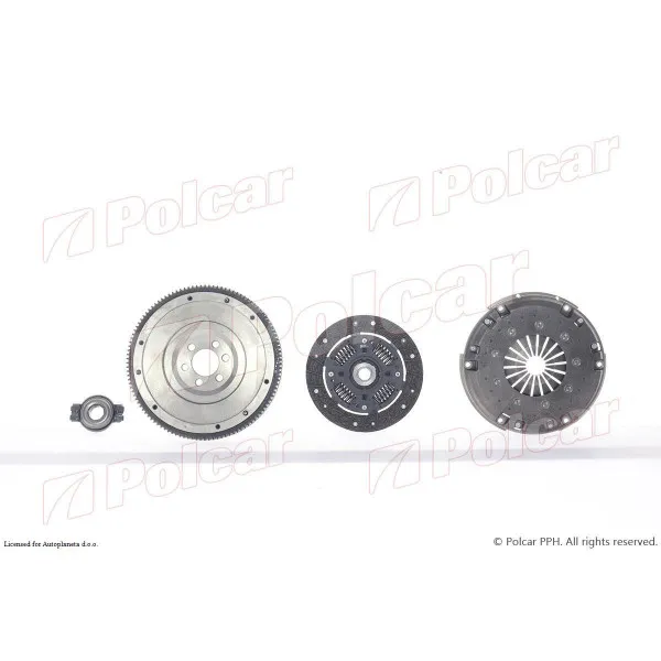 Kvačilo/komplet za zamenu (korpa lamela druk-lager) VOLKSWAGEN POLO (6N/6N2/6KV), 94-01; 