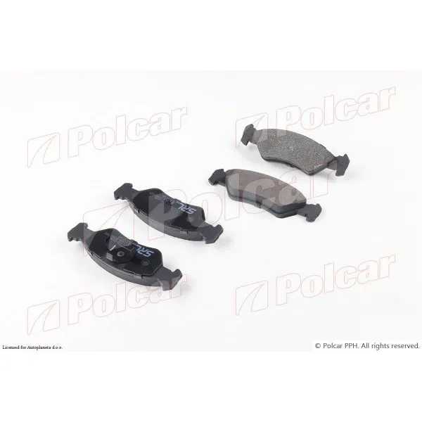 Kočione pločice FORD COURIER, 92-95; FIESTA (GFJ/JAS/JBS), 89-95; FIESTA (JAS/JBS/JVS), 95-02; FIESTA, 83-89; 