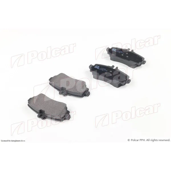 Kočione pločice MERCEDES A-KLASSE (W168), 97-04; VANEO (W414), 02-05; 