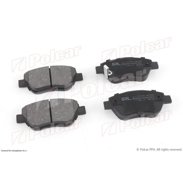 Kočione pločice OPEL CORSA C (X01), 00-06; CORSA D (S07), 06-15; 