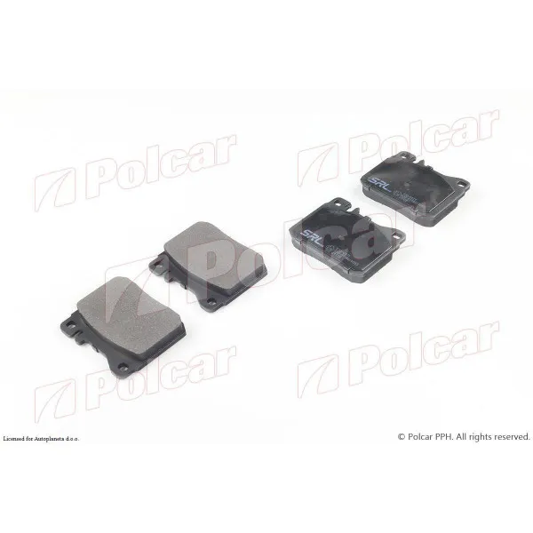 Kočione pločice MERCEDES S-KLASSE (W126), 79-91; SL-KLASSE (R107), 72-89; W123, 75-85; 