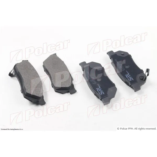 Kočione pločice HONDA CIVIC (EG/EJ/EH9), 91-95; CRX (ED9/EE8), 87-92; 