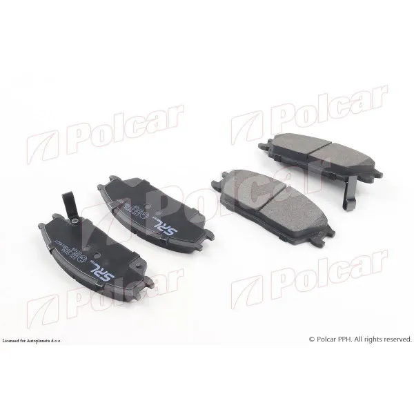 Kočione pločice HYUNDAI EXCEL (X-2), 90-94; PONY (X-2), 90-94; S-COUPE (SLC), 90-96; 