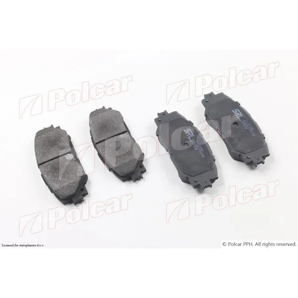 Kočione pločice TOYOTA AURIS (E15), 07-12; COROLLA (E14/E15), 07-13; PRIUS (ZVW30), 09-16; RAV4 (XA40), 13-18; URBAN CRUISER, 09-15; VERSO, 09-13; VERSO, 13-; 