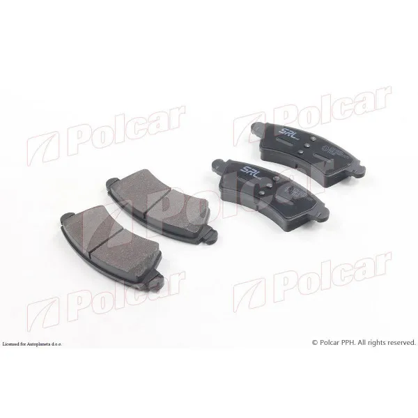 Kočione pločice PEUGEOT 206/206+ (2_), 98-12; 