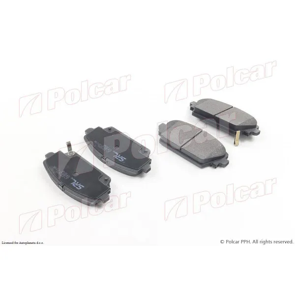 Kočione pločice NISSAN ALMERA TINO (V10), 00-06; PRIMERA (P12), 01-07; 