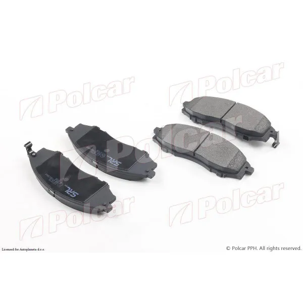 Kočione pločice NISSAN FRONTIER (D22), 98-15; MURANO (Z50), 03-08; NAVARA (D22), 98-02; NP300 (D22), 08-14; PATHFINDER (R51), 04-13; PICKUP (D22), 98-15; 