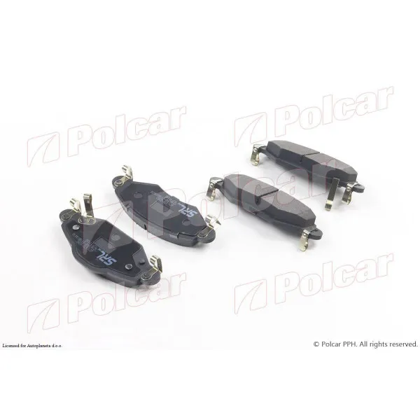 Kočione pločice TOYOTA YARIS (XP10), 99-06; YARIS VERSO (NCP/NLP), 99-05; 