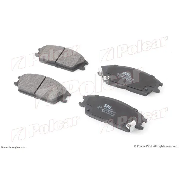 Kočione pločice HYUNDAI ACCENT (LC), 00-06; ACCENT (X-3), 94-00; EXCEL (X-2), 90-94; GETZ (TB), 02-11; LANTRA (J-2), 95-00; LANTRA, 90-95; PONY (X-2), 90-94; 