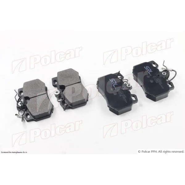 Kočione pločice PEUGEOT 205 (741), 83-98; 309 (10A/10C/3A/3C), 85-93; 