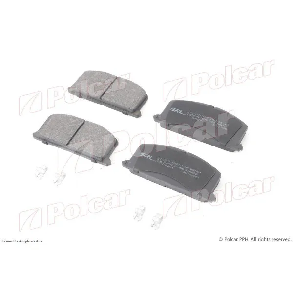 Kočione pločice TOYOTA CAMRY (SV10/11), 82-86; CARINA II (T15/T17), 83-92; CELICA (T16), 86-89; CELICA (T18), 89-93; COROLLA (E7), 79-87; COROLLA (E8), 83-87; 