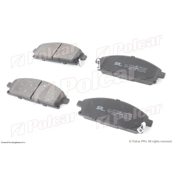 Kočione pločice NISSAN PATHFINDER (R50), 97-04; X-TRAIL (T30), 01-07; 