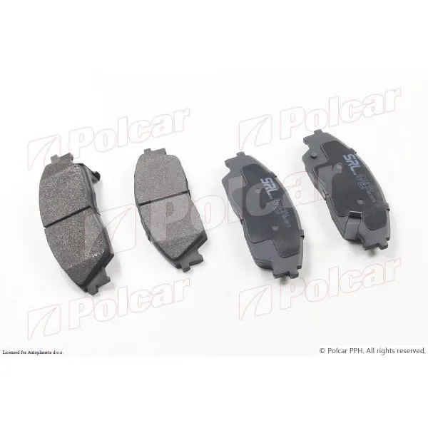 Kočione pločice HONDA CIVIC (EC/ED/EE), 87-91; CIVIC SHUTTLE (EE), 88-95; CRX (ED9/EE8), 87-92; PRELUDE (BA), 87-92; 