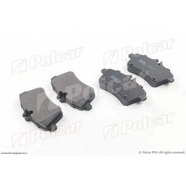 Kočione pločice MERCEDES A-KLASSE (W169), 04-12; B-KLASSE (W245), 05-11; 