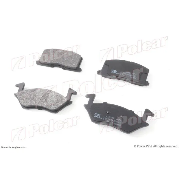 Kočione pločice TOYOTA STARLET (P8), 89-96; STARLET (P9), 96-99; 