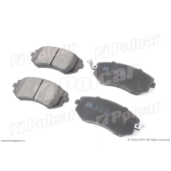 Kočione pločice SUBARU BRZ, 12-; FORESTER (SG), 02-08; FORESTER (SH), 08-13; IMPREZA (GD/GG), 00-07; IMPREZA (GE/GH/GR), 07-13; LEGACY (BL/BP/BPS), 04-09; LEG 
