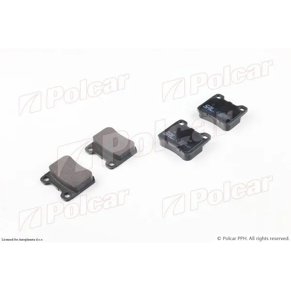 Kočione pločice MERCEDES 190 (W201), 82-93; C-KLASSE (W202), 93-01; W124/E-KLASSE, 84-96; 