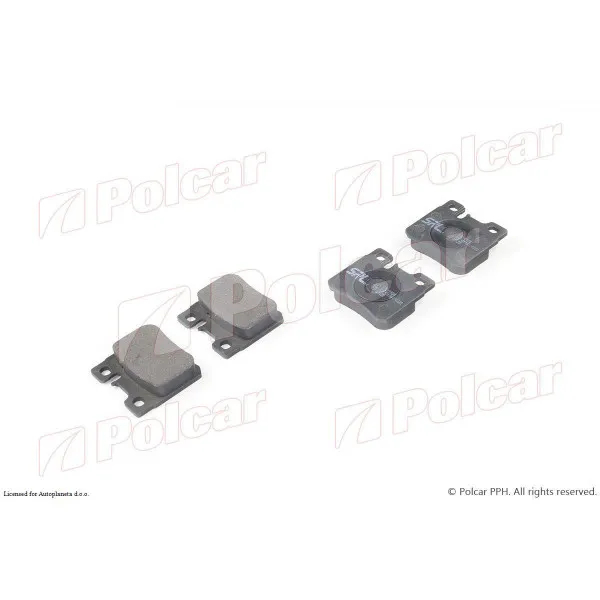 Kočione pločice MERCEDES 190 (W201), 82-93; C-KLASSE (W202), 93-01; CLK-KLASSE (C208), 97-03; E-KLASSE (W210), 95-03; S-KLASSE (W126), 79-91; SL-KLASSE (R129) 