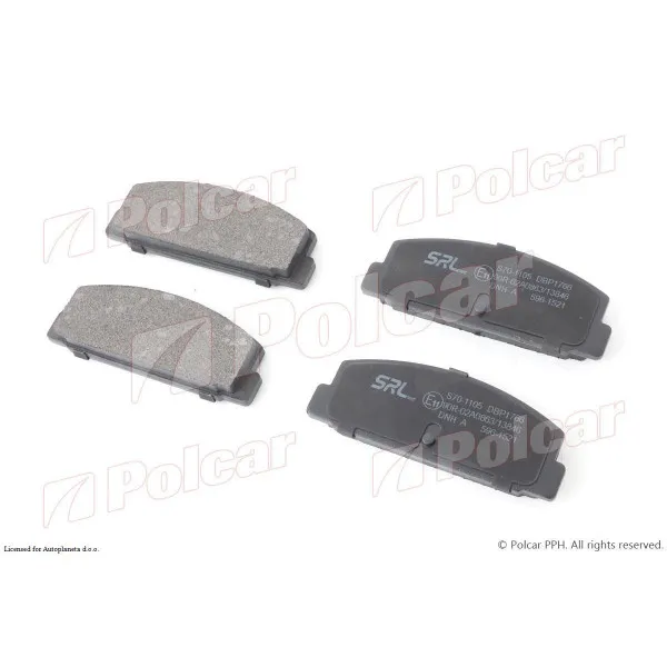 Kočione pločice MAZDA 323 F (BJ), 98-03; 6 (GG/GY), 02-08; 6 (GH), 08-12; 