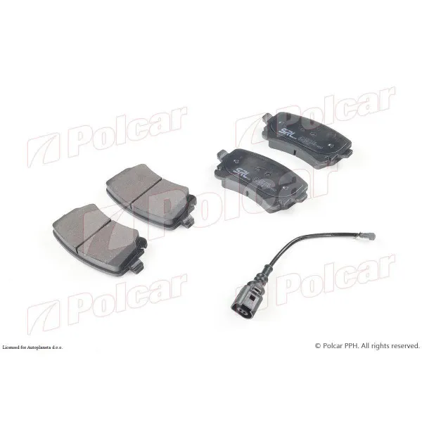 Kočione pločice VOLKSWAGEN MULTIVAN (7H/T5), 03-15; TRANSPORTER (7H/T5), 03-15; 