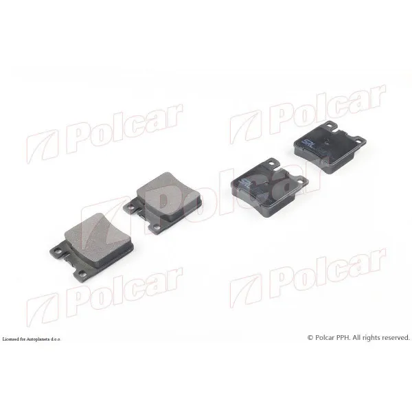 Kočione pločice MERCEDES CLK-KLASSE (C208), 97-03; E-KLASSE (W210), 95-03; S-KLASSE (W140), 91-98; SL-KLASSE (R129), 89-01; SLK-KLASSE (R170), 96-04; W124/E-K 