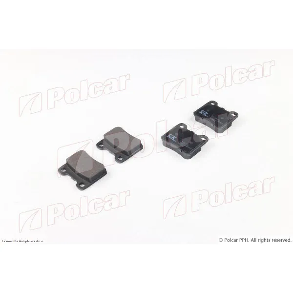 Kočione pločice MERCEDES 190 (W201), 82-93; W124/E-KLASSE, 84-96; 