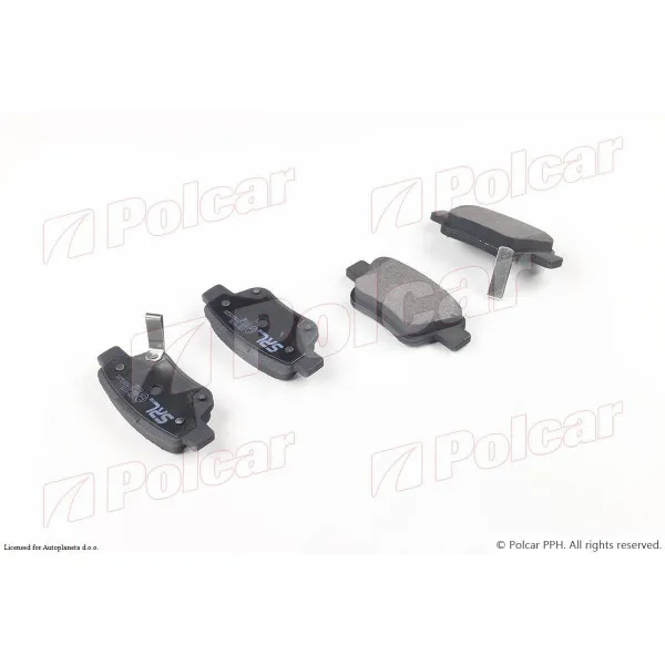 Kočione pločice TOYOTA AVENSIS (T25), 03-08; COROLLA VERSO (ZER/ZZE), 04-09; 