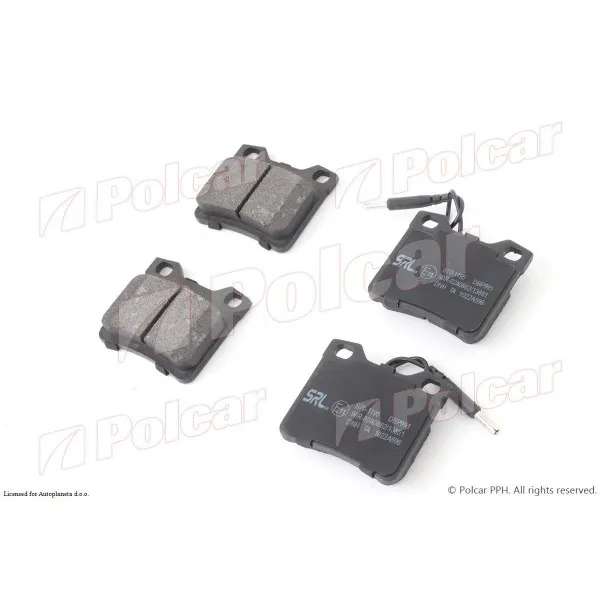 Kočione pločice PEUGEOT 406 (8_), 95-04; 607 (9_), 99-10; 