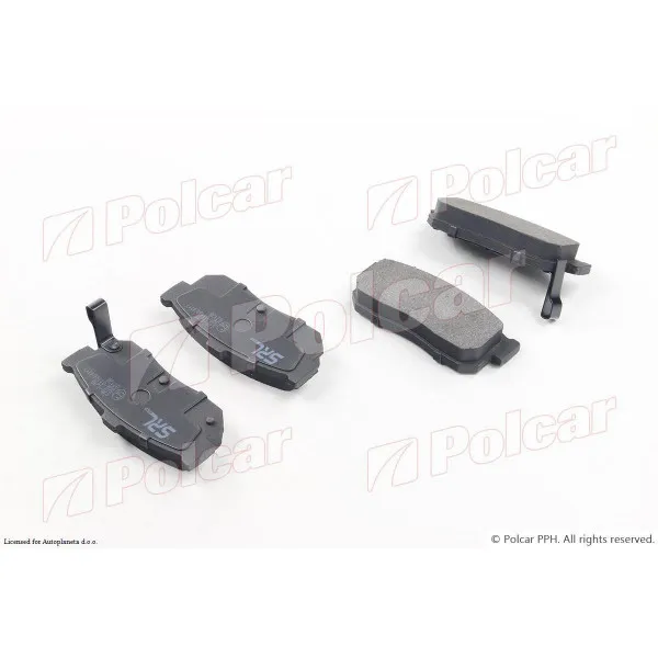 Kočione pločice NISSAN 100NX (B13), 90-94; ALMERA (N16), 00-07; ALMERA TINO (V10), 00-06; PRIMERA (P10), 90-96; SUNNY (N14/Y10) 91-94; 