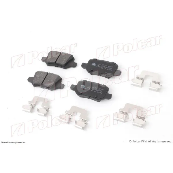 Kočione pločice MERCEDES A-KLASSE (W168), 97-04; A-KLASSE (W169), 04-12; B-KLASSE (W245), 05-11; VANEO (W414), 02-05; 