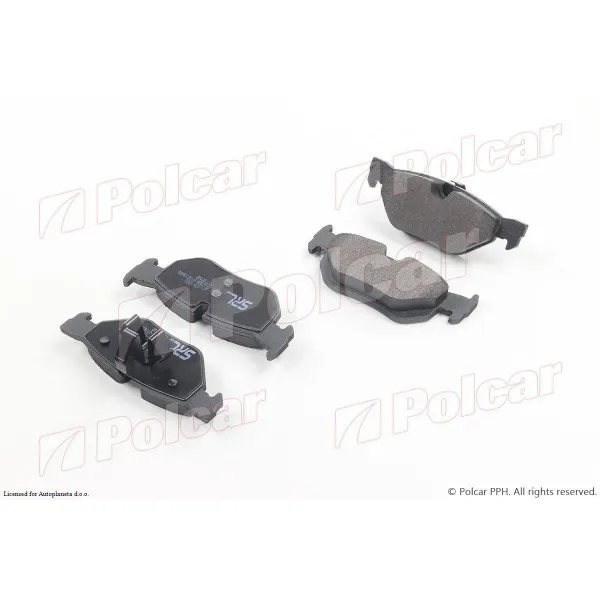 Kočione pločice BMW 1 (E81/E82/E87/E88), 04-13; 3 (E90/91/92/93), 04-13; X1 (E84), 09-15; X3 (F25), 10-17; 