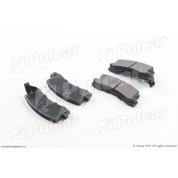 Kočione pločice TOYOTA AVENSIS (T22), 97-03; CAMRY (CV20/SV20-21), 86-91; CAMRY (SV10/11), 82-86; CAMRY (SXV10/VCV10), 91-96; CAMRY (XV20), 96-01; CARINA E, 9 