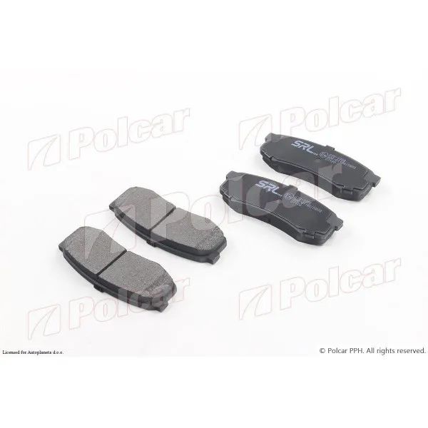 Kočione pločice TOYOTA LAND CRUISER (FJ120), 03-10; LAND CRUISER (FJ150), 09-; LAND CRUISER (FJ75/FJ62/FJ60), 80-90; LAND CRUISER (FJ80/FJ82), 90-96; LAND CRU 