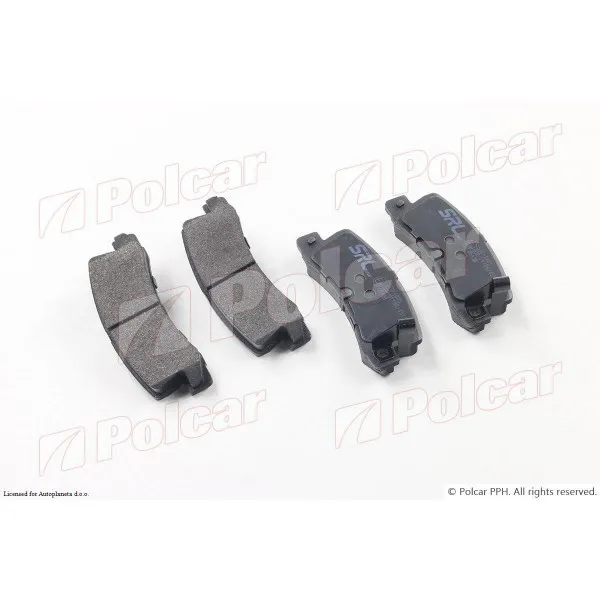 Kočione pločice TOYOTA COROLLA (E10), 92-97; COROLLA (E11), 97-02; COROLLA (E8), 83-87; COROLLA (E9), 87-92; 