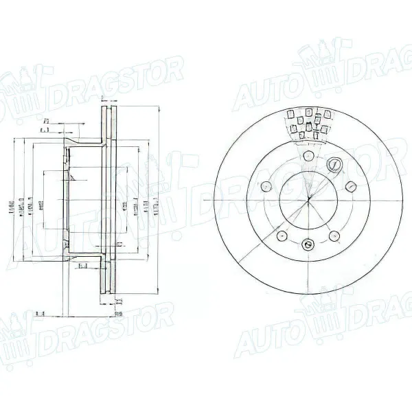 Kočioni diskovi MERCEDES, VOLKSWAGEN 