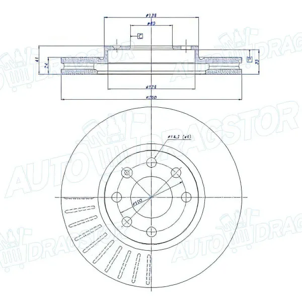 Kočioni diskovi OPEL COMBO C, 00-11; CORSA C (X01), 00-06; MERIVA (X03), 03-10; TIGRA (X04), 04-09; 