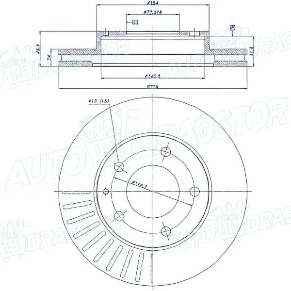 Kočioni diskovi FORD, MAZDA 