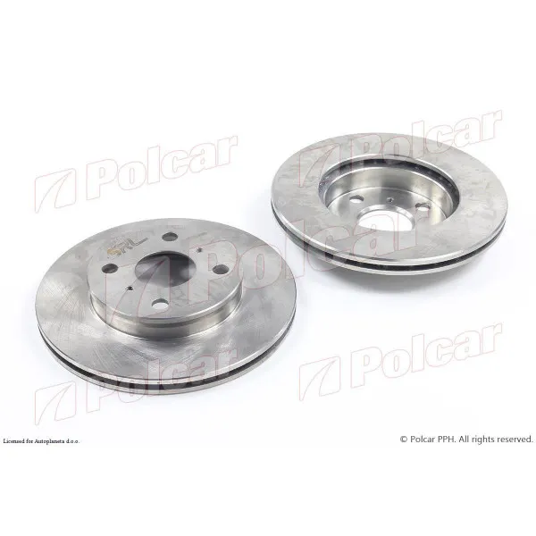 Kočioni diskovi TOYOTA PASEO (EL54), 95-99; STARLET (P8), 89-96; STARLET (P9), 96-99; 