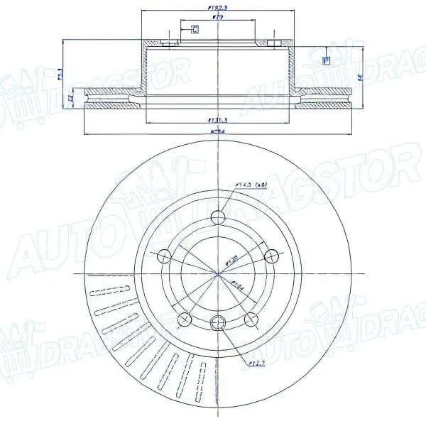 Kočioni diskovi BMW 1 (E81/E82/E87/E88), 04-13; 1 (F20/F21), 11-19; 2 (F22/F23/F87), 14-; 
