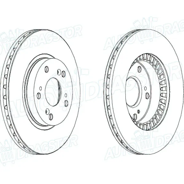 Kočioni diskovi HONDA CR-V (RD), 02-06; STREAM (RN), 01-06; 