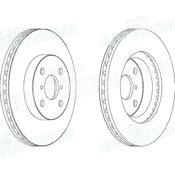 Kočioni diskovi TOYOTA YARIS (XP130), 11-; YARIS (XP90), 06-11; 