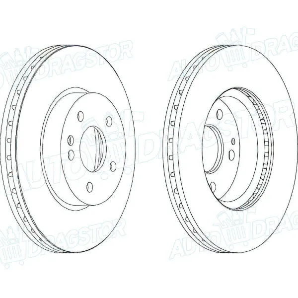 Kočioni diskovi MERCEDES V-KLASSE (W447), 14-; VIANO (W639), 03-14; VITO (W447), 14-; VITO (W639), 03-14; 