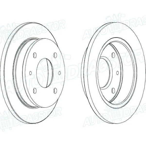 Kočioni diskovi HYUNDAI ATOS (MX), 97-02; ATOS PRIME (MX), 99-08; 