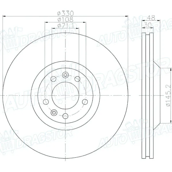 Kočioni diskovi CITROËN, PEUGEOT 
