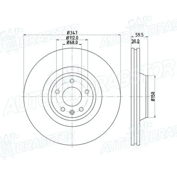 Kočioni diskovi AUDI A6 /ALLROAD(C6/4F), 04-10; 