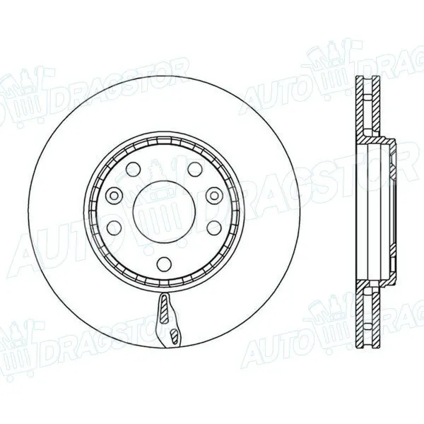 Kočioni diskovi RENAULT LAGUNA III (T), 07-15; LATITUDE (L70), 10-; MEGANE III (Z), 08-16; SCENIC (JZ), 09-16; 