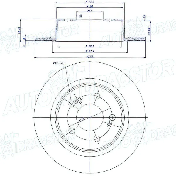 Kočioni diskovi CHRYSLER, MERCEDES 