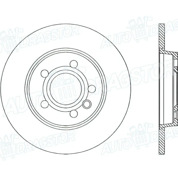 Kočioni diskovi VOLKSWAGEN TRANSPORTER (T4), 90-03; 