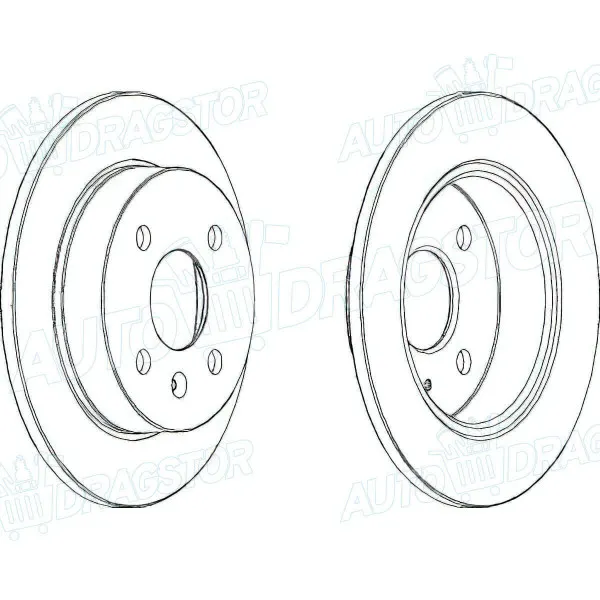 Kočioni diskovi OPEL ASTRA F (T92/M99), 91-02; ASTRA G (T98), 98-09; ASTRA H (A04), 03-14; MERIVA (X03), 03-10; 